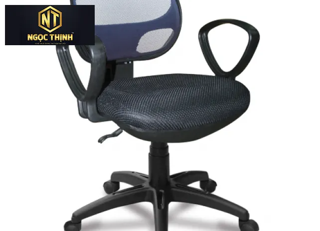 Ghế lưới nhân viên có khung, chân tay tựa nhựa, đệm bọc vải lưới xốp GL101B Ghế lưới nhân viên có khung, chân tay tựa nhựa, đệm bọc vải lưới xốp GL101B